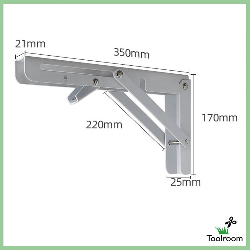 Set 2 Giá Đỡ Kệ Bằng Kim Loại Hình Tam Giác Có Thể Gập Lại Tiết Kiệm Không Gian Cho Phòng Khách Gia Đình