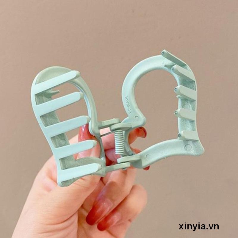 Kẹp Tóc Nhựa Hình Trái Tim Màu Kẹo Ngọt Thời Trang Cho Nữ