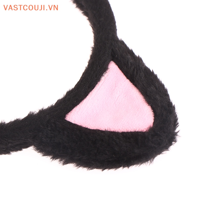 Băng Đô Tai Mèo Nhồi Bông Mềm Mại Hóa Trang Sáng Tạo