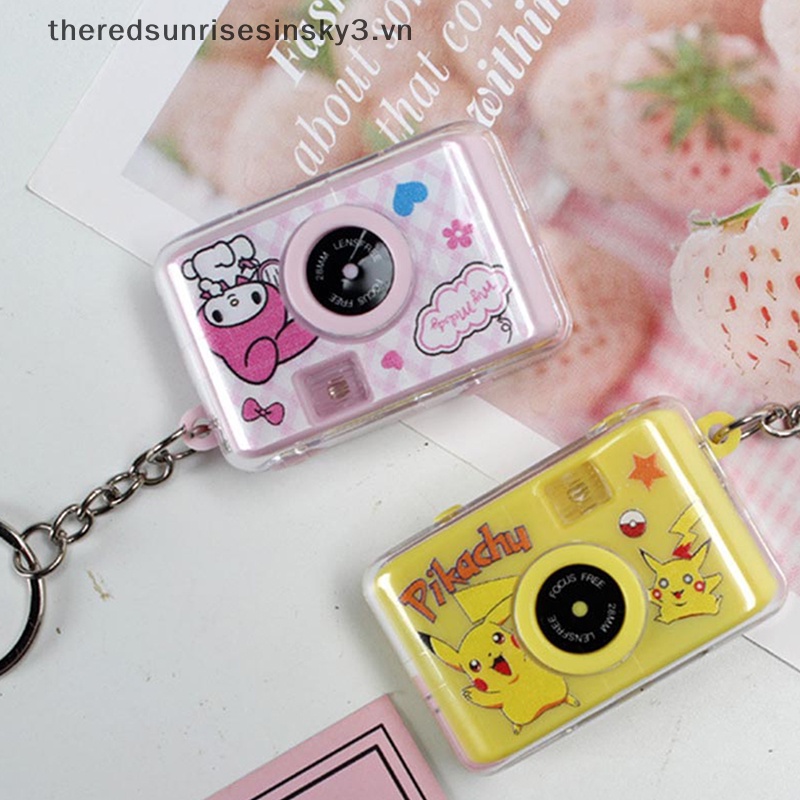 Móc Khóa Hình Máy Ảnh Mini Sanrio Kuromi Melody Cinnamoroll Thời Trang