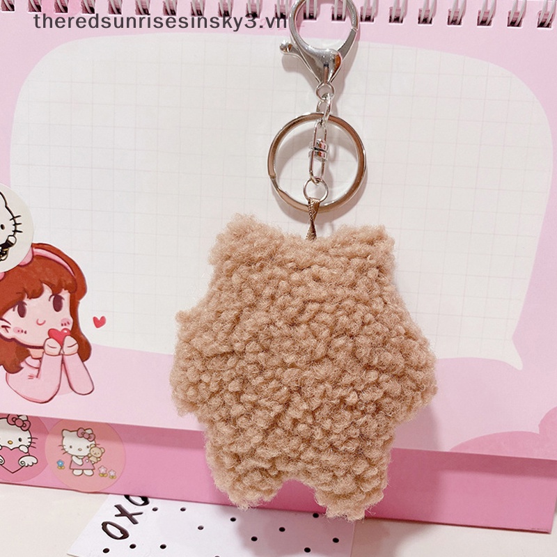 Móc Khóa Hình Búp Bê Nhồi Bông Mềm Mại Đáng Yêu