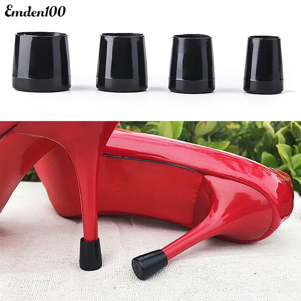 1 Cặp Bọc Gót Giày Cao Gót Bằng PVC Chống Trượt Màu Sắc Thời Trang