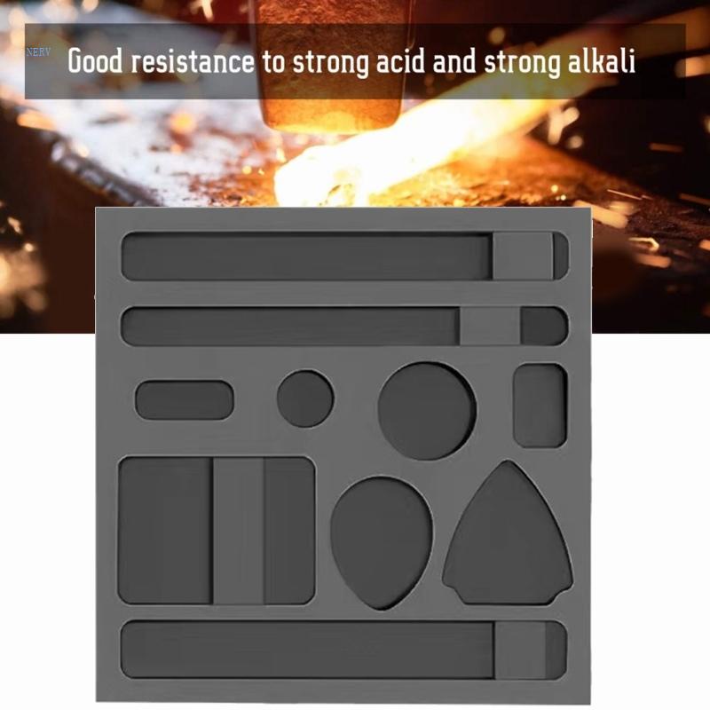 Khuôn Đúc Graphite Graphite Hình Tròn / Vuông Màu Vàng / Bạc Tiện Dụng