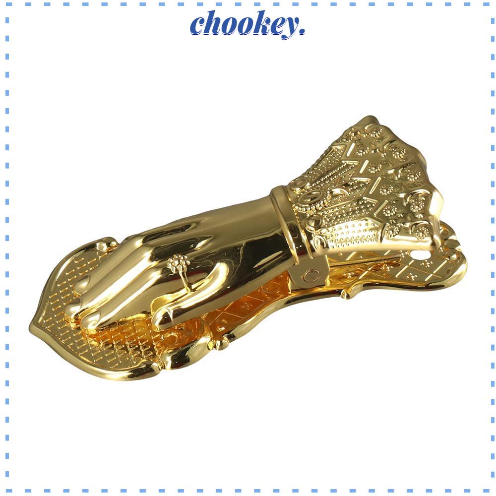 CHOOKEY Kẹp Giấy Hình Bàn Tay Màu Vàng Sang Trọng Tiện Dụng Cho Văn Phòng