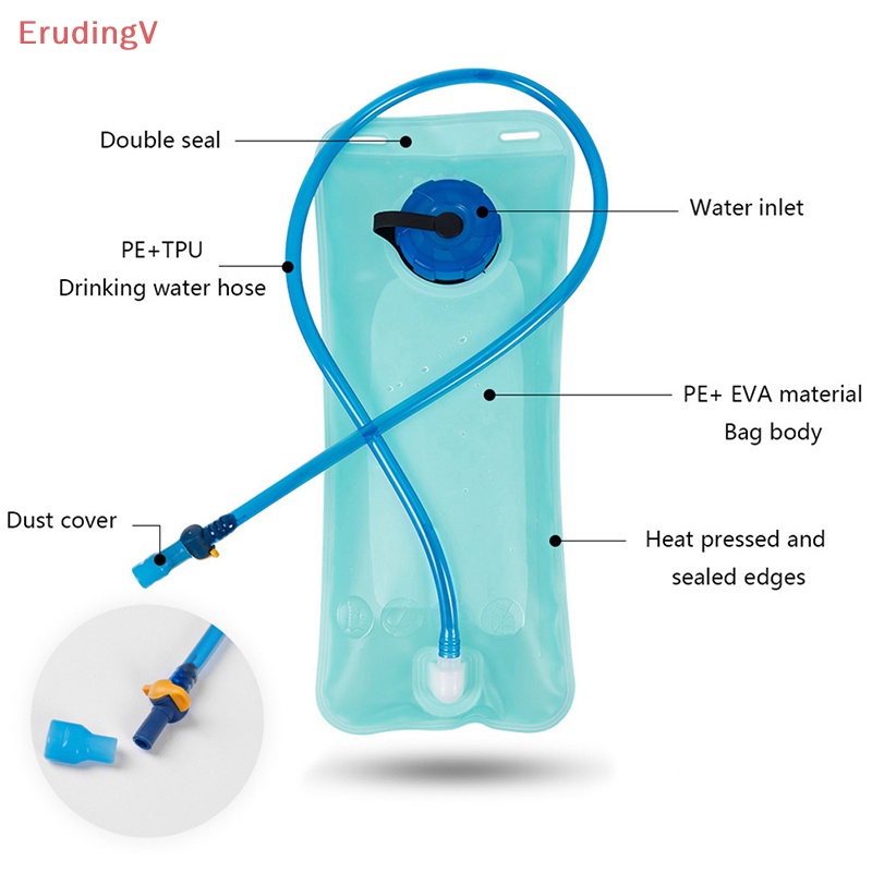 Túi Đựng Nước Uống 2L Chống Rò Rỉ Có Thể Gấp Gọn Tiện Dụng