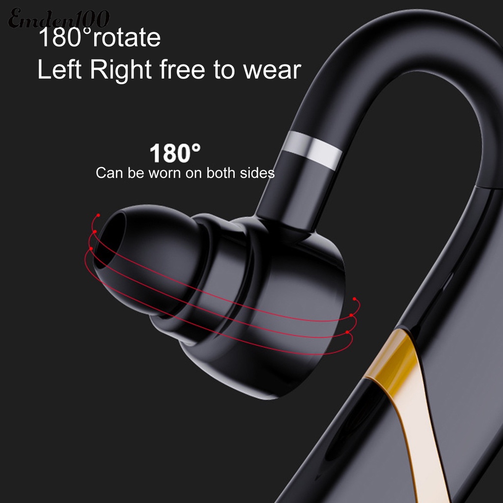 1 Tai Nghe Bluetooth 5.0 IPX7 Dạng Móc Vành Tai X9 Chống Thấm Nước Cho Điện Thoại