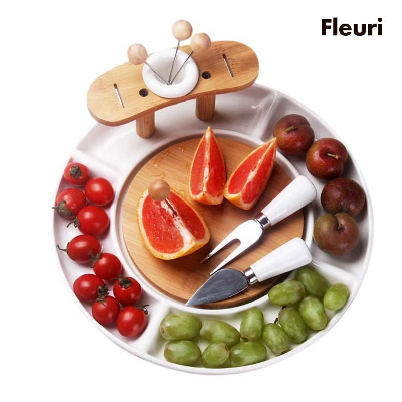 Bát Tròn Chia Ngăn Đựng Trái Cây Cho Nhà Hàng / Văn Phòng