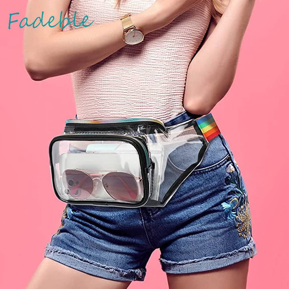 Túi Đeo Chéo Thể Thao Bằng PVC Trong Suốt Sức Chứa Lớn