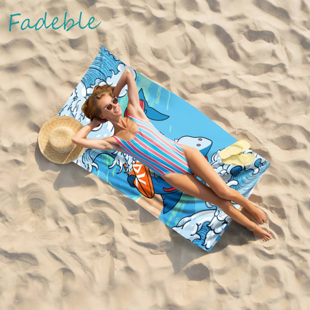 Thảm Tập Yoga / Đi Bơi Nhanh Khô In Họa Tiết Xinh Xắn