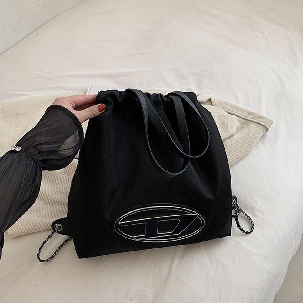 MIQUEL Ba Lô Da Pu Sức Chứa Lớn Có Dây Rút Kiểu Dáng Đơn Giản