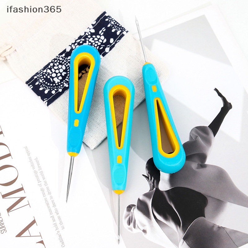 [ifashion365] Dụng Cụ Đục Lỗ Dạng Cong Và Thẳng Dùng Để Sửa Chữa Giày Da Thủ Công DIY Awl VN