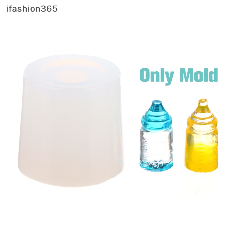 Khuôn Silicon Làm Bình Sữa Mini Trang Trí Nhà Búp Bê DIY 1: 12 ifashion365