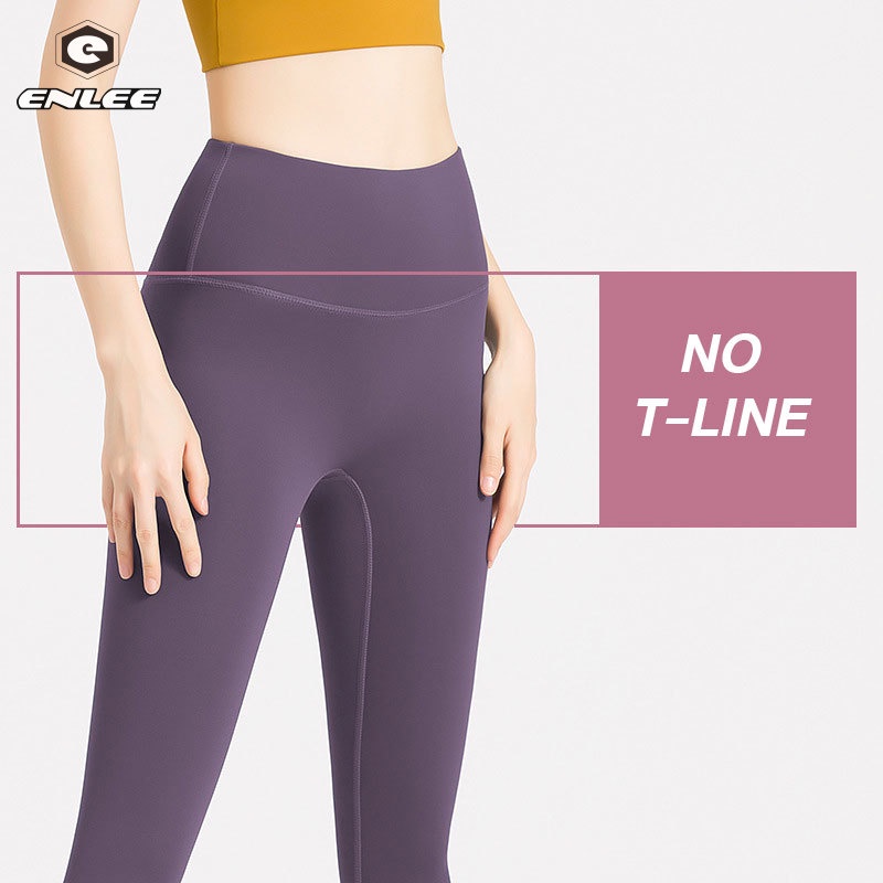 Enlee Quần Tập Yoga / Thể Dục / Pilates Lưng Cao Bó Hông Phong Cách Âu Mỹ Cho Nữ