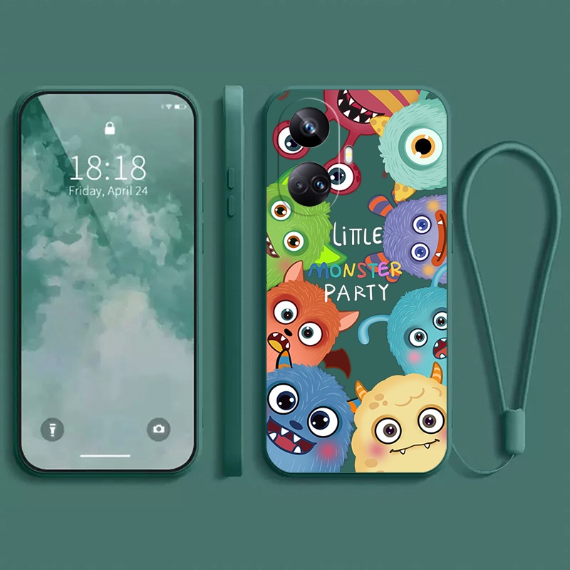 🔥🔥🔥  ốp lưng REALME 10 4G 10 pro 5G 10 pro + 10 pro plus Ốp Điện Thoại Tpu Dẻo In Hình Quái Vật Đáng Yêu Bảo Vệ Camera