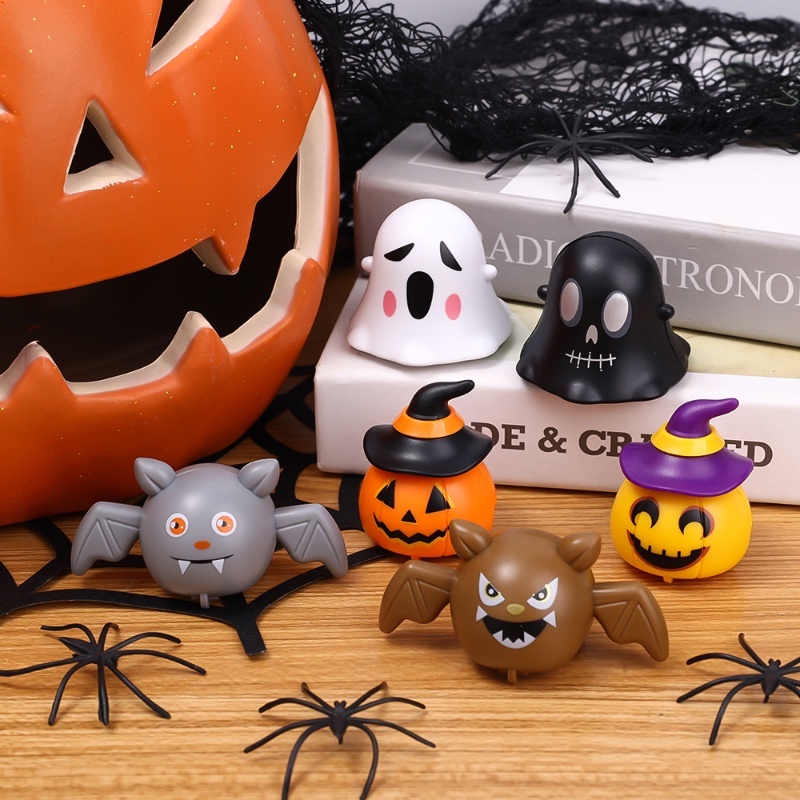 Đồ Chơi Xe Hơi / Xe Hơi Bằng Nhựa ABS Họa Tiết Hoạt Hình Ma Bí Ngô Dơi Halloween Vui Nhộn Làm Quà Tặng Cho Bé