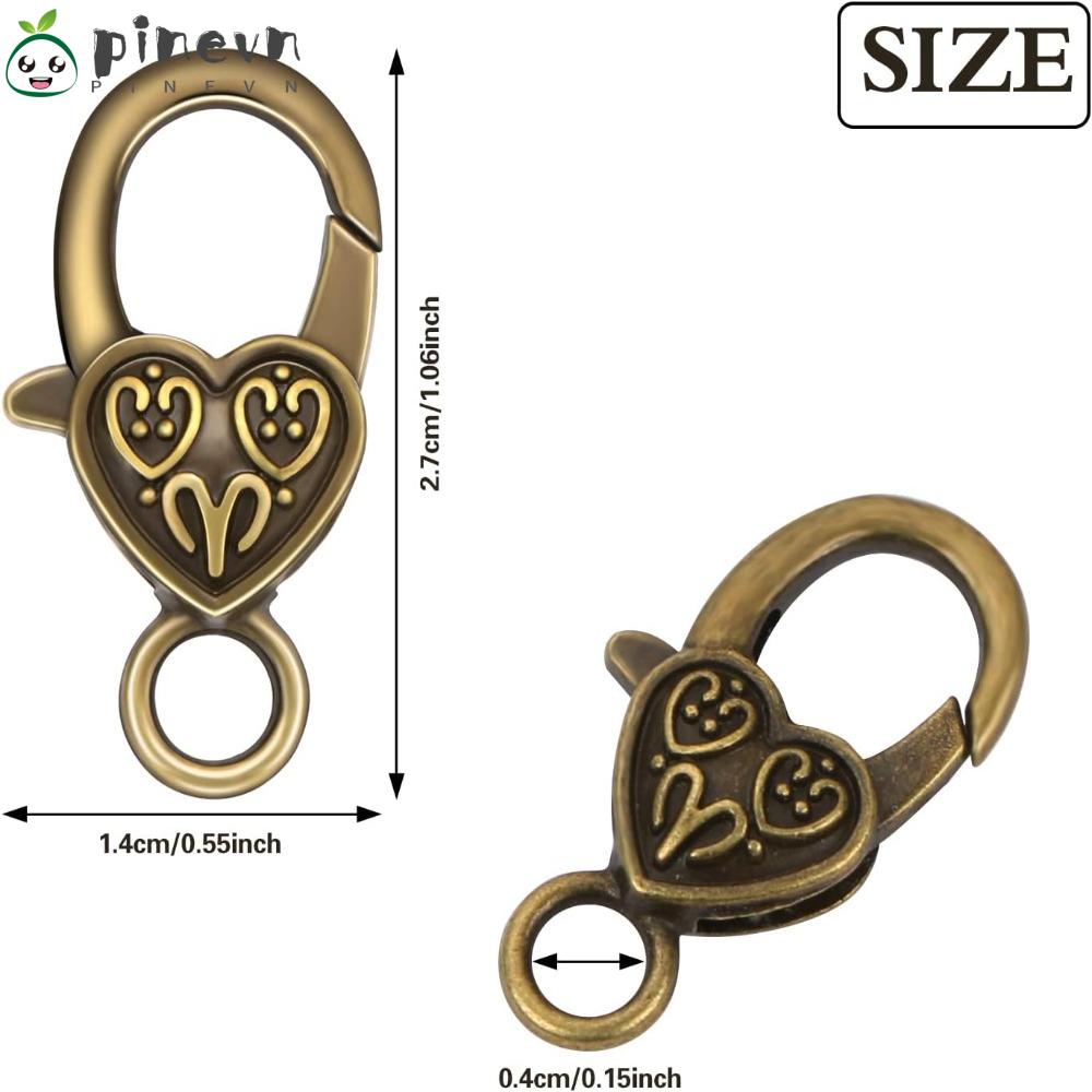 Kẹp Càng Cua Bằng Hợp Kim Màu Vàng / Bạc Cổ Điển 26x15MM Chất Lượng Cao