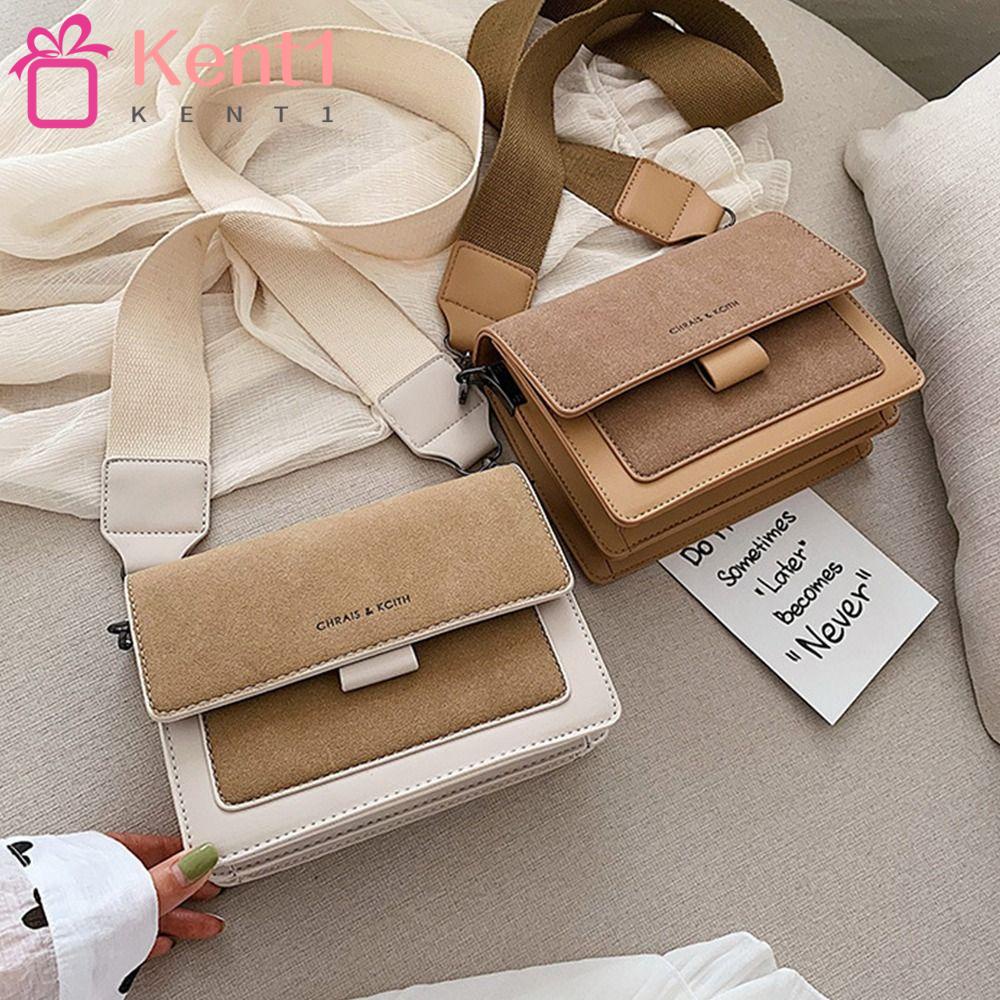 KENT1 Túi Đeo Chéo Bằng Da PU Hình Vuông Cỡ Nhỏ Thời Trang Cho Nữ