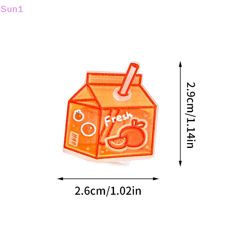 Sun1 &gt; Kẹp Giấy Ghi Chú / Chai Nước Uống Bằng Acrylic In Họa Tiết Hoạt Hình Dễ Thương Trang Trí Văn Phòng