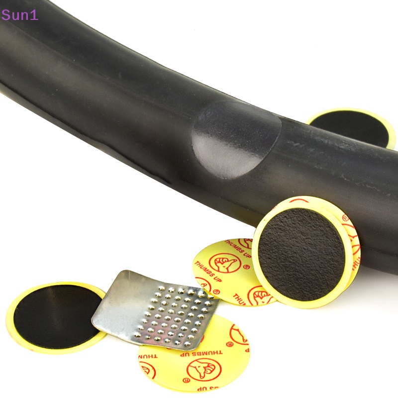 Set 10 / 10 Miếng Vá Lốp Xe Đạp Nhanh Khô Không Keo Tiện Lợi