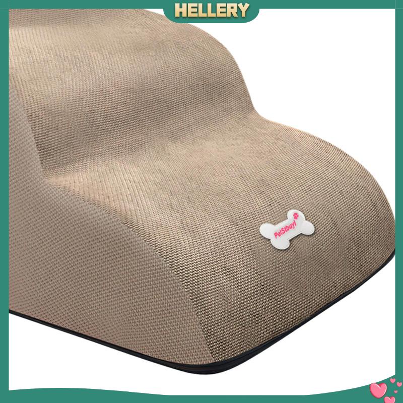 Bậc Thang Leo 3 Bậc Mềm Mại Chống Trượt Có Thể Tháo Rời Cho Thú Cưng