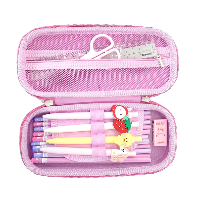 SANRIO Hộp Bút EVA Họa Tiết Hoạt Hình Kuromi 3D Sức Chứa Lớn Cho Trẻ Em