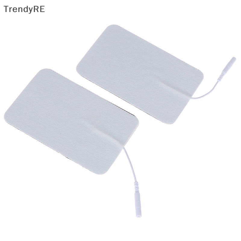 1 Cặp Miếng Dán Điện Cực Máy Mát Xa Cơ Thể Tái Sử Dụng 7 * 11