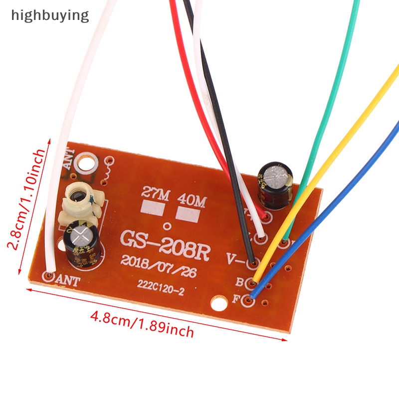 Bảng Mạch Điều Khiển Từ Xa 40MHz PCB Kèm Ăng Ten Cho Xe Hơi / Xe Tải / Đồ Chơi Mới