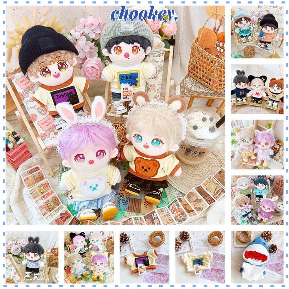 CHOOKEY Bộ Quần Áo Cotton Dành Cho Búp Bê 20cm