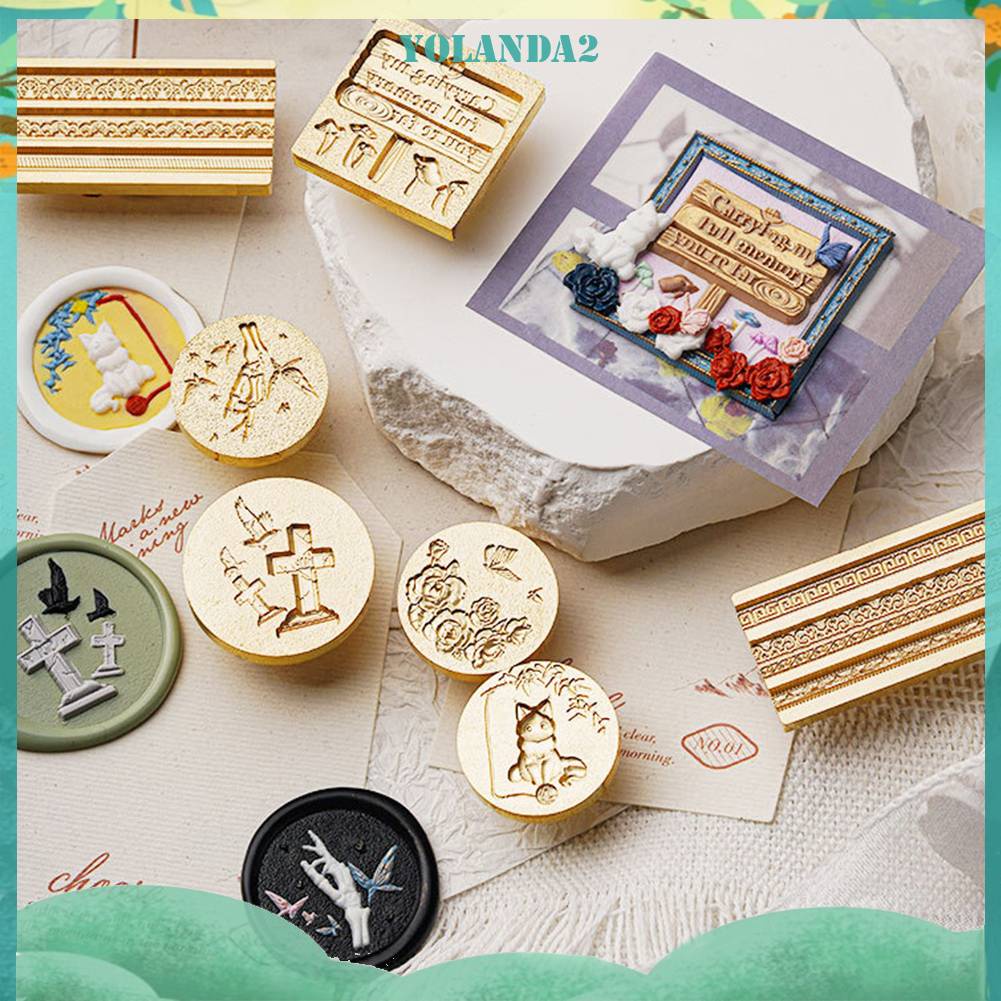 Đầu Tem Bằng Đồng Phong Cách Gothic Cổ Điển Dùng Làm Quà Tặng Đám Cưới DIY