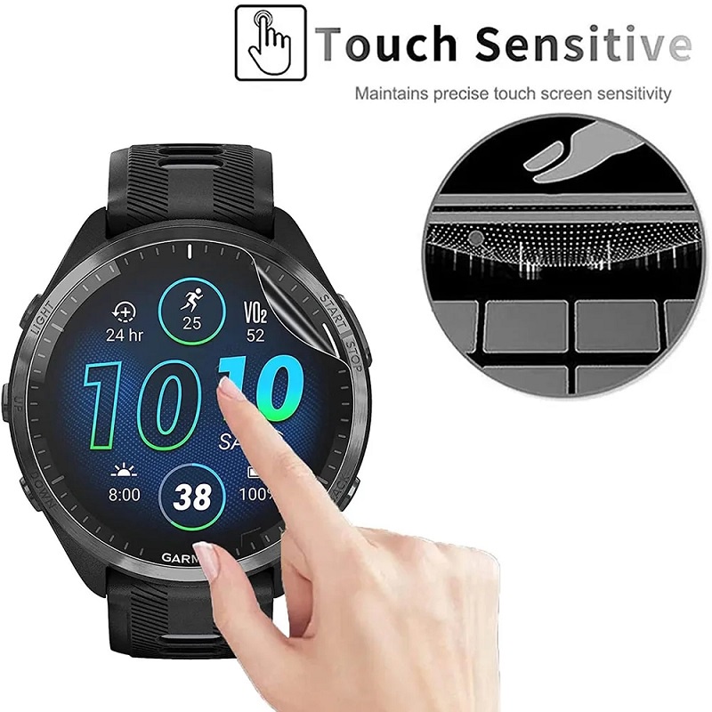 Miếng Dán Bảo Vệ Màn Hình Cho Garmin Forerunner 965 955 265 255 S 245 Garmin Forerunner 945 935 745 235 158 55 45