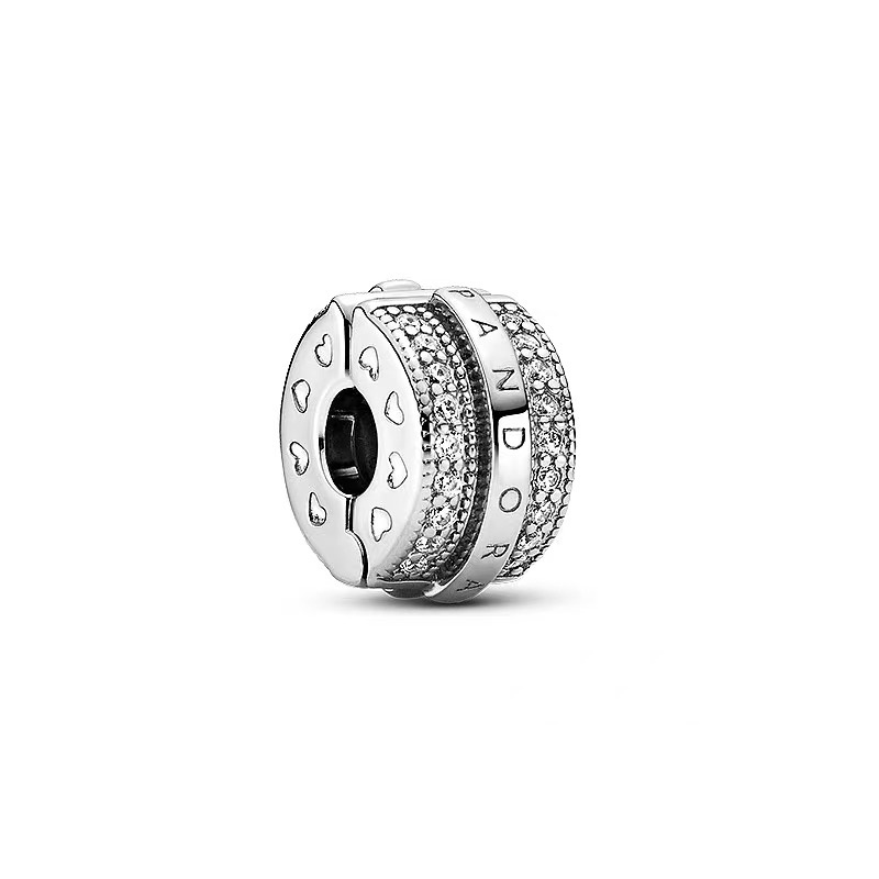 Khóa An Toàn Mạ Bạc 925 Hình Logo Pav Line DIY