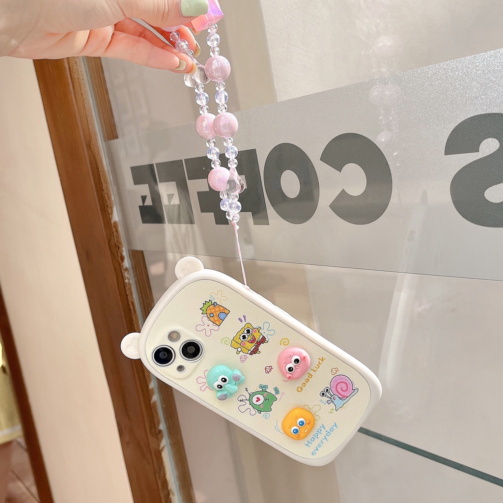 Ốp Điện Thoại Mềm Họa Tiết Búp Bê Hoạt Hình Ba Chiều Cho Iphone13Pro Max Apple 14 11 / 12