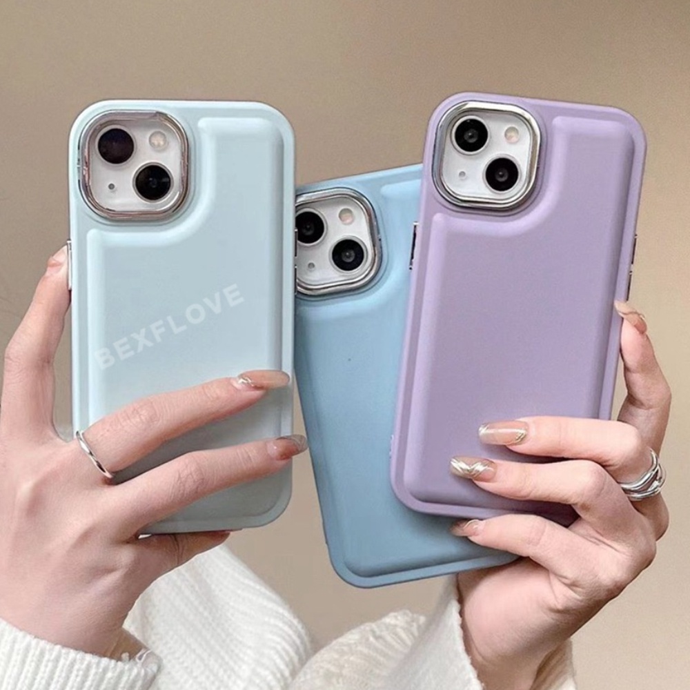 Ốp Điện Thoại Sang Trọng Màu Kẹo Cho IPhone 7 8 Plus 11 12 13 14 Pro MAX X XR 11Pro 13Pro XS MAX SE 2020 2022 14Pro 14Plus