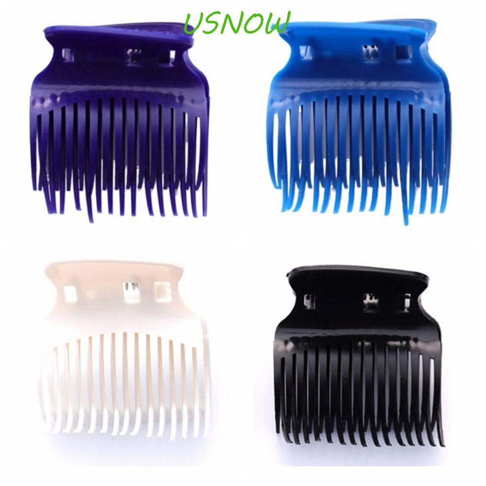 USNOW Set 12 Kẹp Tóc Màu Trắng Đen Cách Nhiệt Tiện Dụng Cho Salon