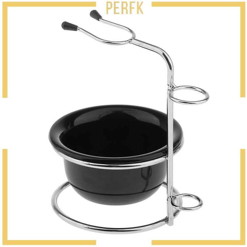 Giá Đỡ Cọ Cạo Râu Bằng Thép Không Gỉ &amp; Cốc Acrylic