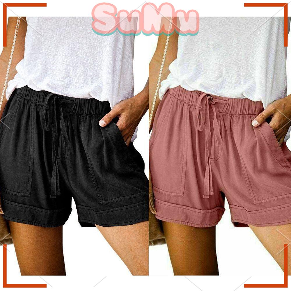 SUMU Quần Short Thể Thao Đi Biển Chất Liệu Co Giãn Thoải Mái