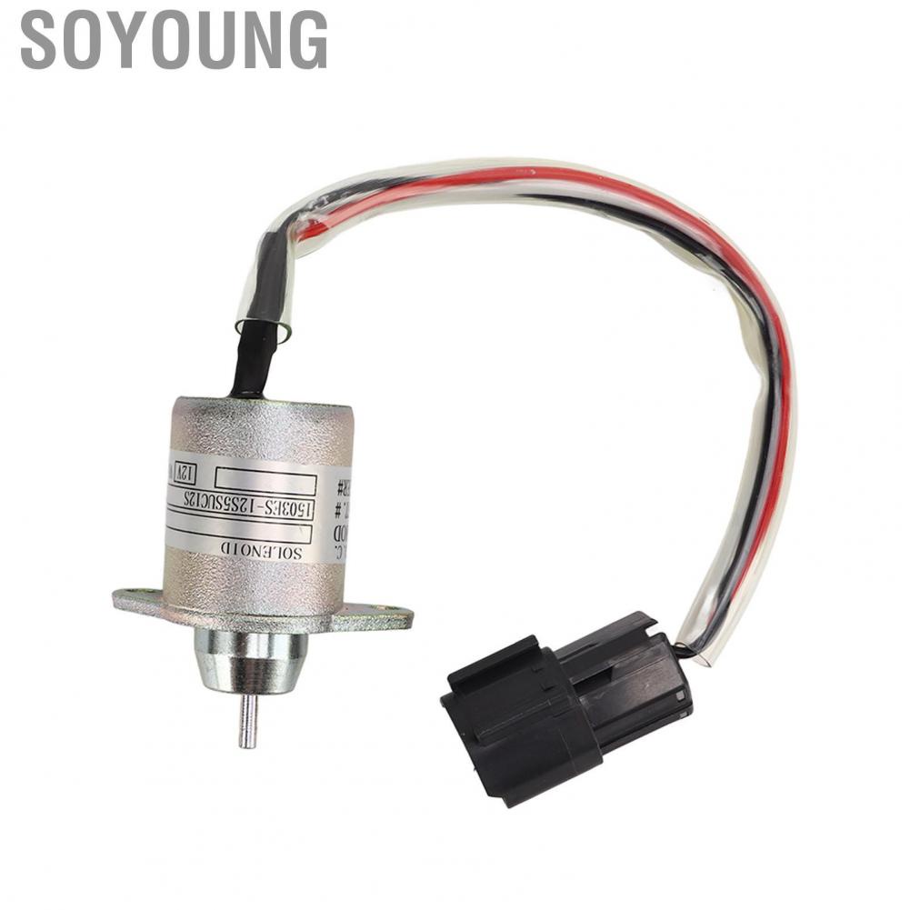 Soyoung Shut Down Solenoid  119233‑77931 Durable High Performance Sturdy DC12V for Engine