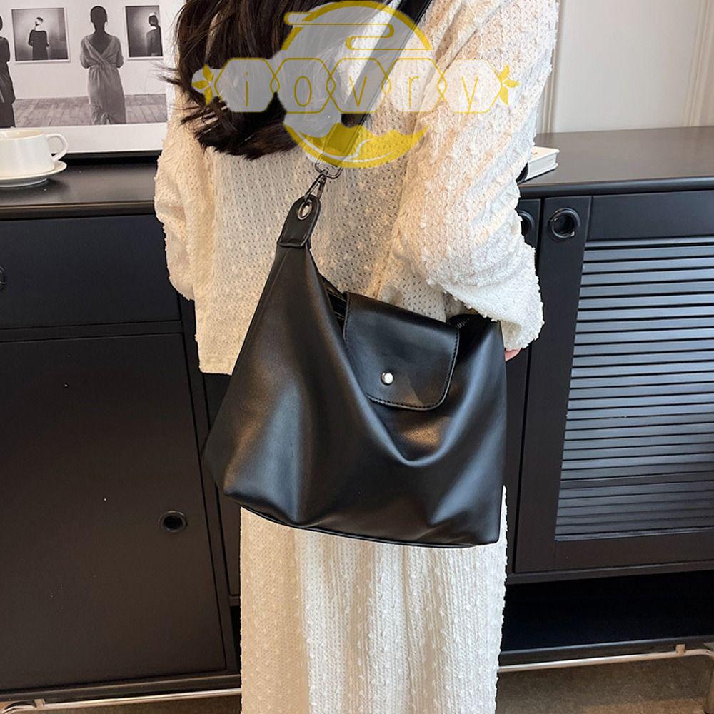 IVORY Túi Đeo Chéo Da PU Sức Chứa Lớn Có Thể Điều Chỉnh Thời Trang Đường Phố