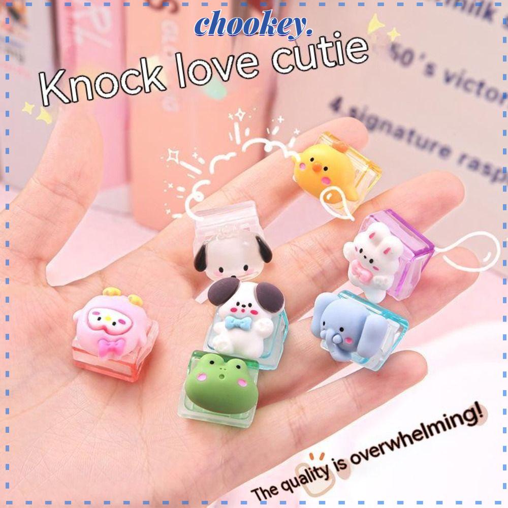 CHOOKEY Set 15 Kẹp Giấy Thử Tài Liệu Bằng Nhựa Họa Tiết Hoạt Hình Đa Năng