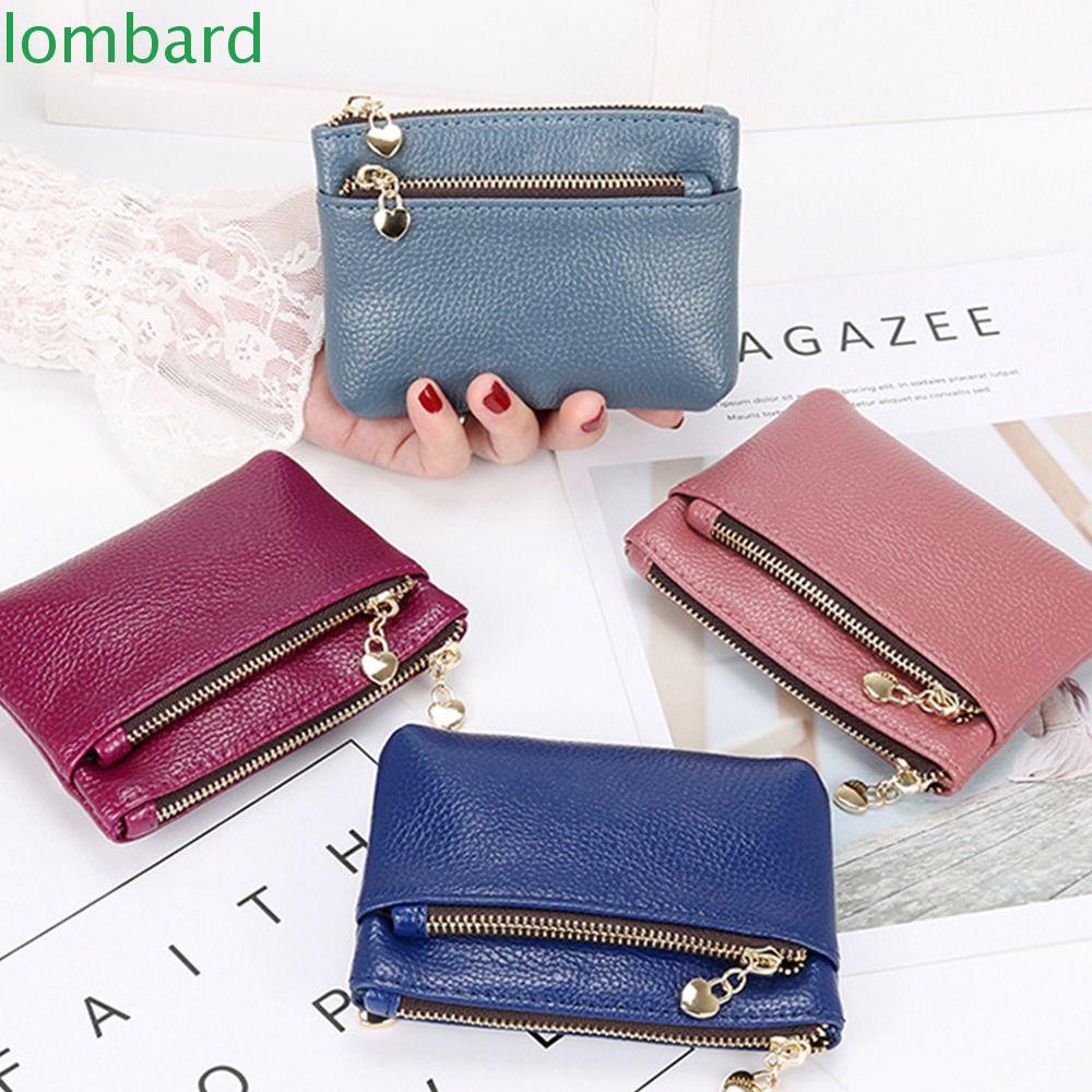 LOMBARD Ví Da Cầm Tay Phong Cách Hàn Quốc Cho Nữ