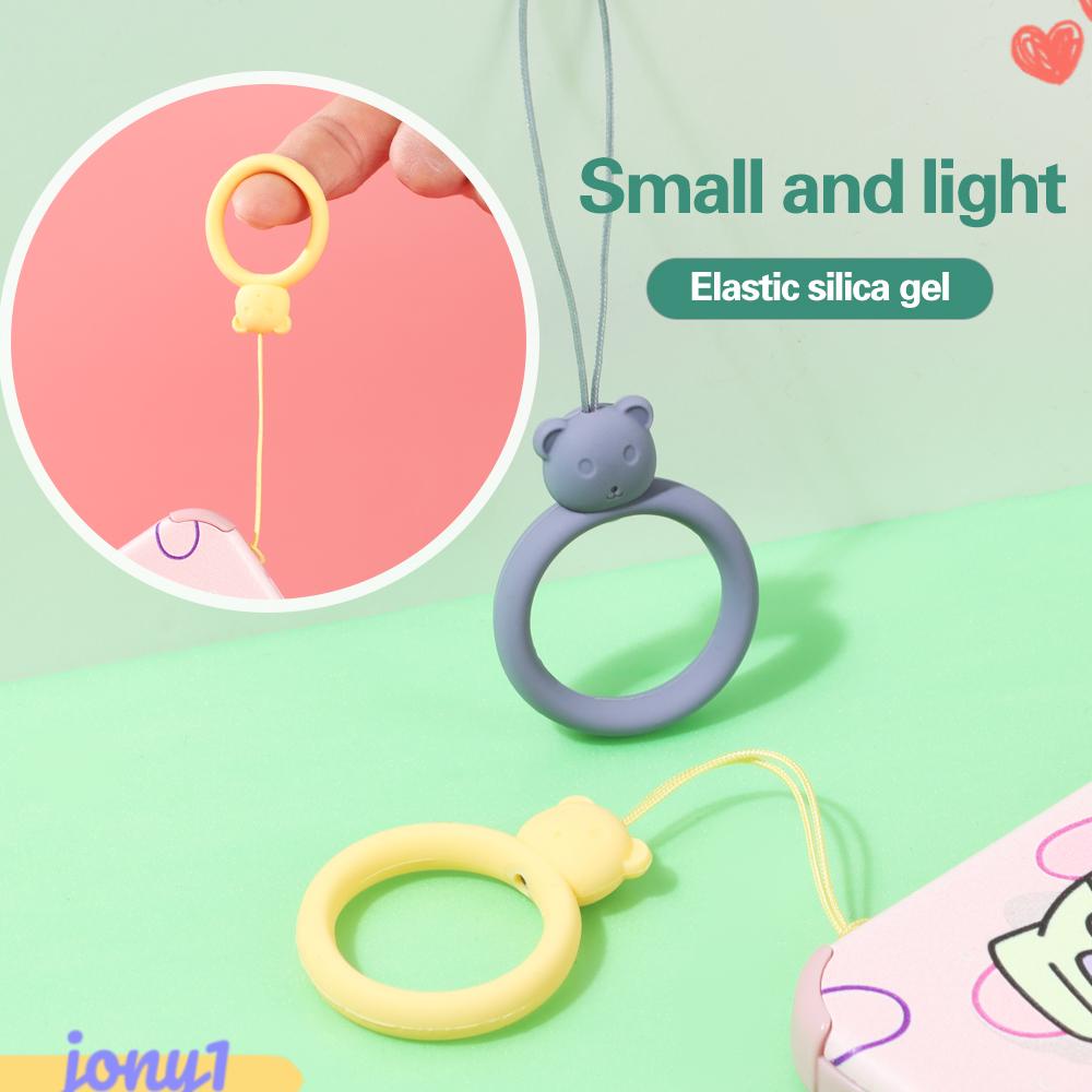 JONYE Vỏ Bảo Vệ Hộp Đựng Tai Nghe Bằng Silicone Hình Gấu Nhiều Màu