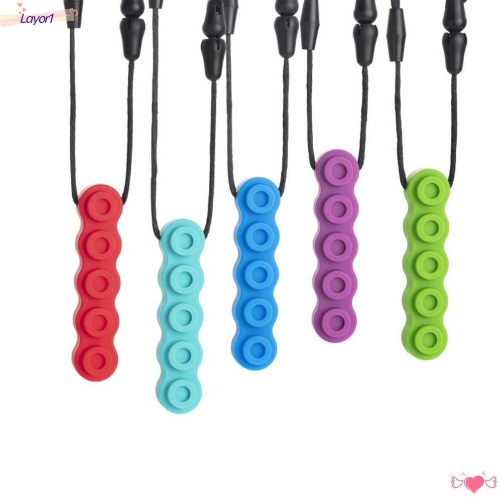 LAYOR1 Vòng cổ Mặt Hình Động Cơ Gặm Mọc Răng Cho Bé