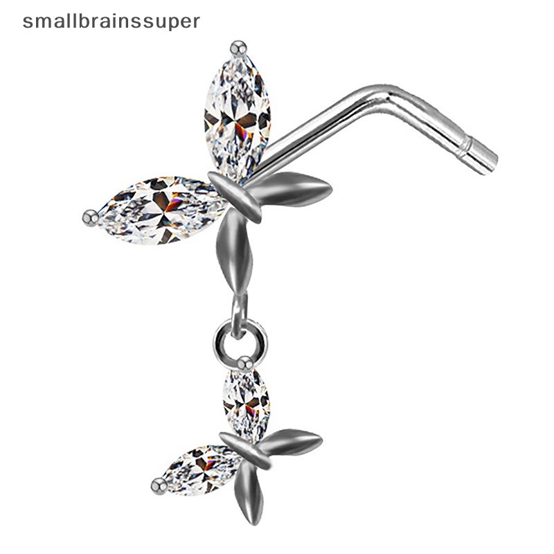 Khuyên Mũi Bằng Thép Không Gỉ Đính Đá Thời Trang Cho Nữ