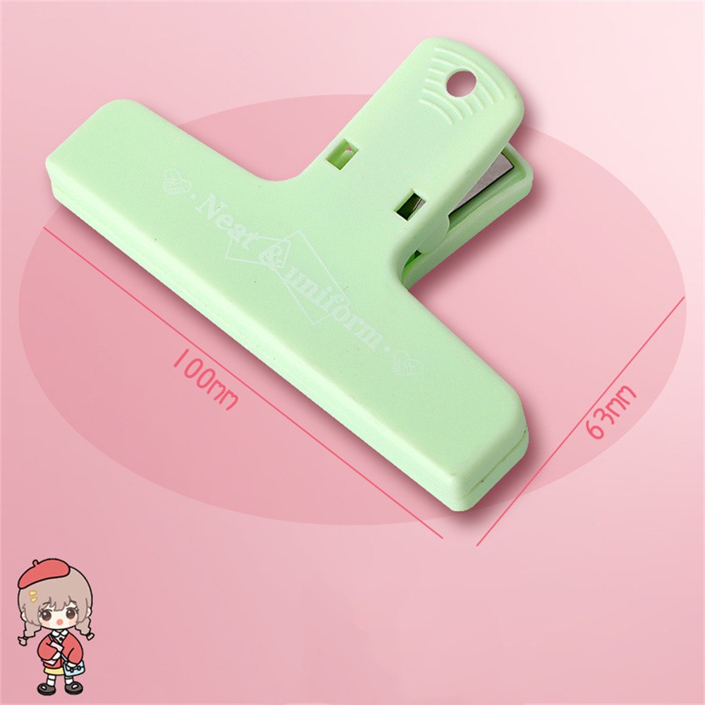 Kẹp Giấy Kiểm Tra Sổ Tay Bằng Nhựa Đuôi Dài Nhiều Màu Sắc Dành Cho Học Sinh