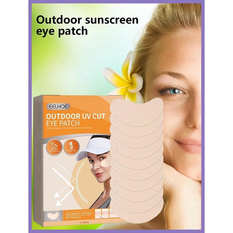 Miếng Dán Chống Nắng Tia UV Cắt Bỏ Tàn Nhang Chăm Sóc Da Mịn Màng Khi Chơi Golf nota2vn