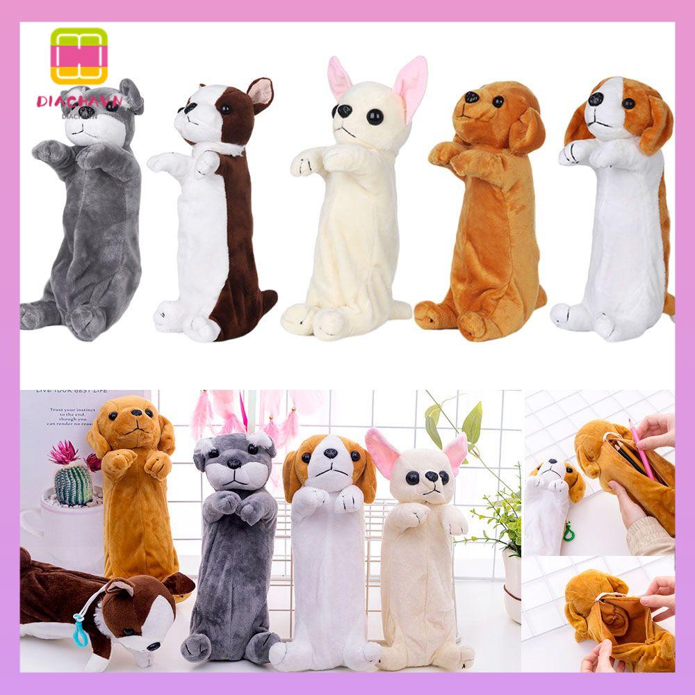 DIACHAVN 1 Túi Đựng Bút Hình Búp Bê Hoạt Hình Dễ Thương