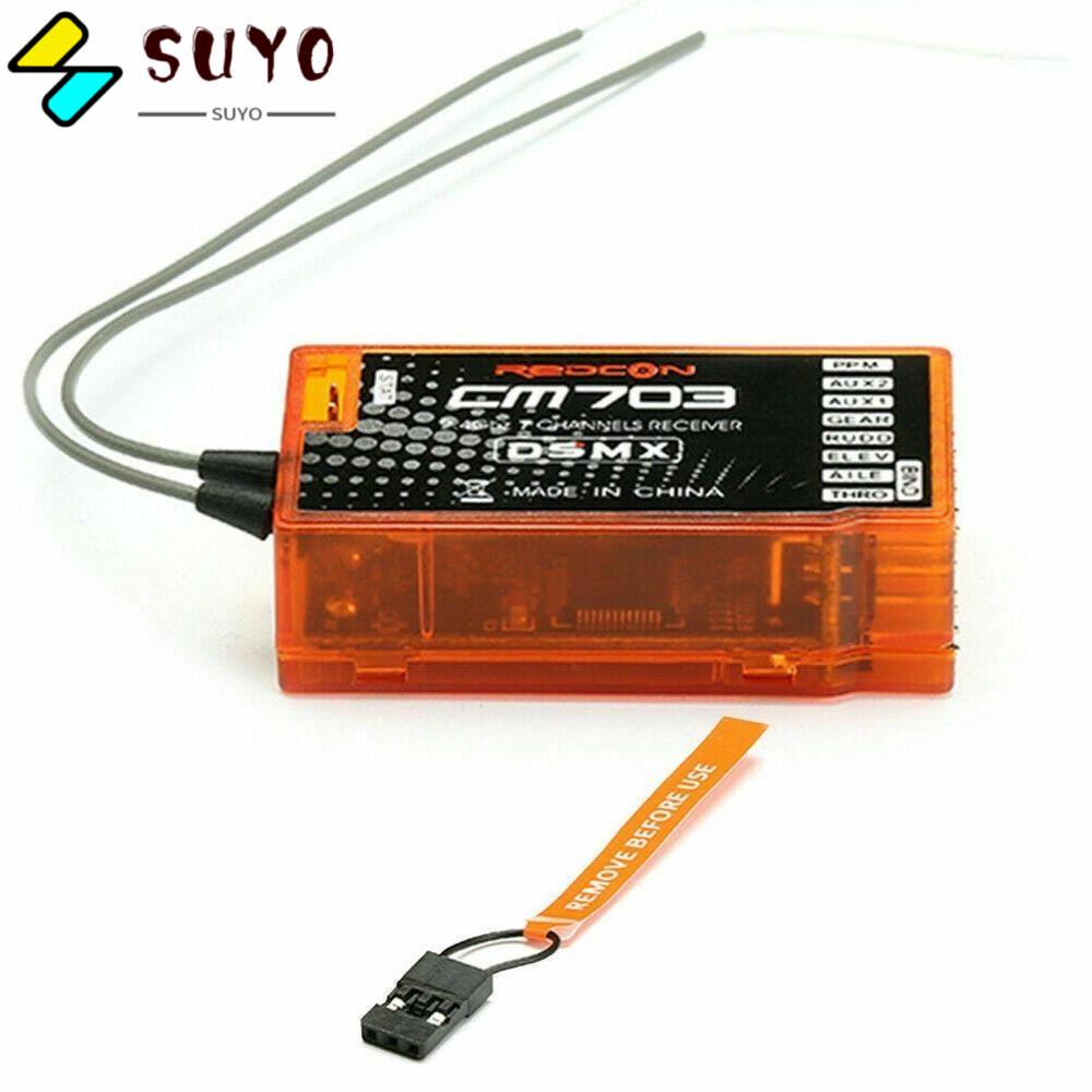 SUYO Thiết Bị Nhận Tín Hiệu PPM CM703 Màu Cam 2.4Ghz 7 Kênh Cho DSM2 DSMX