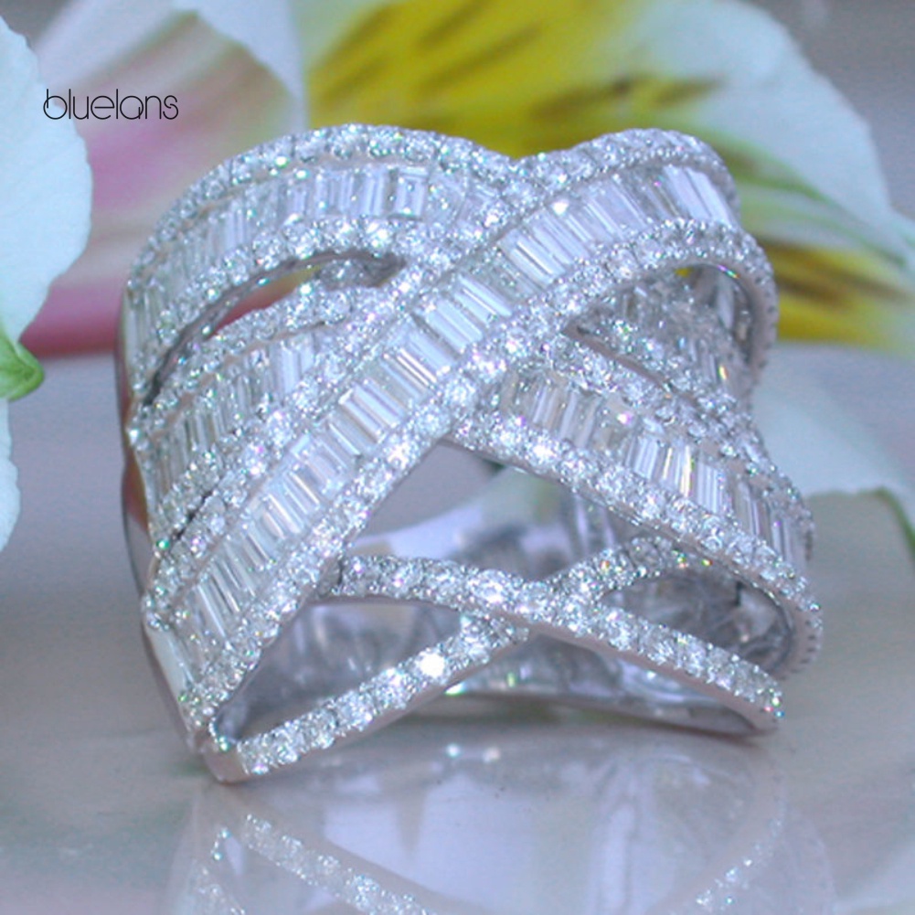 Nhẫn Đính Đá Nhiều Lớp Thời Trang Cho Nữ