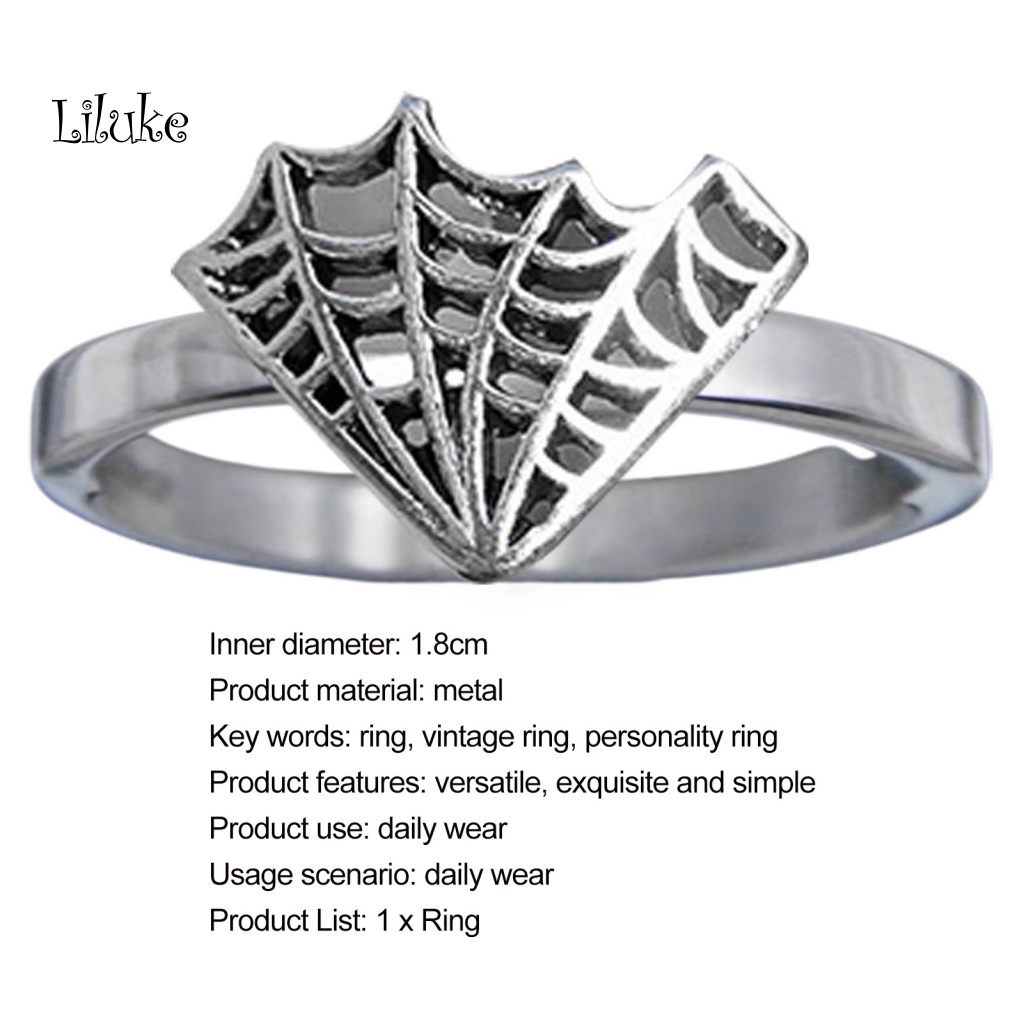 Nhẫn Bạc Họa Tiết Bộ Xương Phong Cách Châu Âu Cổ Điển Thời Trang Cho Nữ