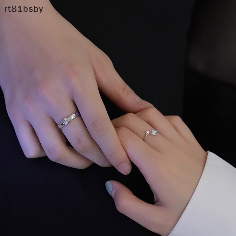 Nhẫn Hở Hình Phi Hành Gia / Ngôi Sao / Ngôi Sao Có Thể Điều Chỉnh Kích Cỡ Thời Trang Cho Cặp Đôi